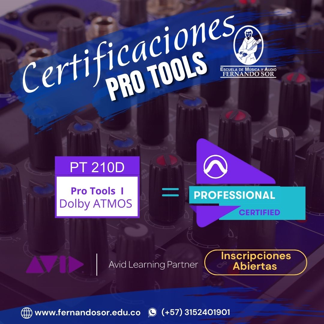 Certificaciones Avid Pro Tools